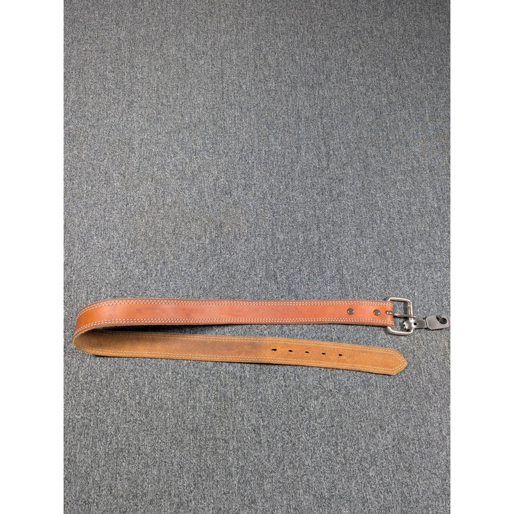 Bullhide Belts Brown Leather Gun Belt Made in USA Double Stitched 36 Inch
